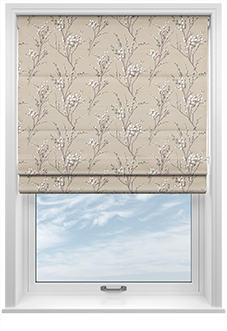 Laura Ashley Pussy Willow, Natural - Roman Blind